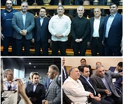 رئیس کمیسیون اقتصادی مجلس و مدیرعامل بانک صادرات در اردوی تیم وزنه‌برداری