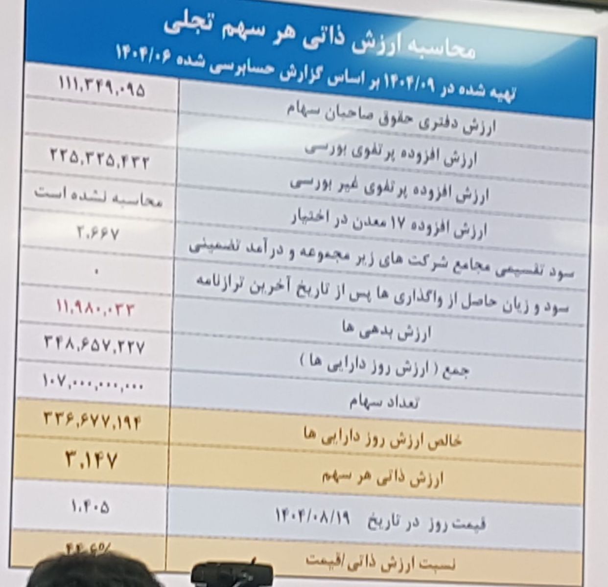 پروژه های اولویت دار و استراتژی "تجلی" اعلام شد/ محاسبه ارزش هر سهم و یک درخواست