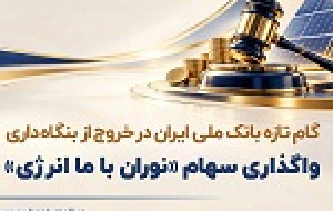 گام تازه بانک ملی در خروج از بنگاه داری با واگذاری سهام شرکت نوران باما انرژی