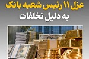 ۱۱ رئیس شعبه بانک توسط بانک مرکزی عزل شدند/ اقدامات اصلاحی
