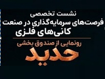 معرفی فرصت‌های صنعت کانی‌های فلزی و رونمانیی از صندوق بخشی حدید