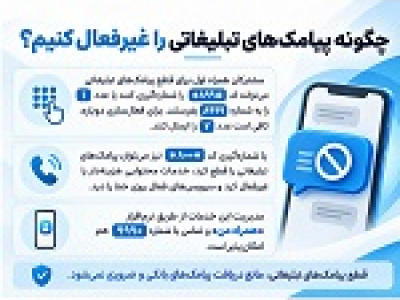 چگونه پیامک‌های تبلیغاتی و خدمات محتوایی را غیر فعال کنیم؟